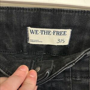 We The Free Black High-Rise Flare Jeans